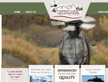 Tablet Screenshot of forestviewhelicopters.com